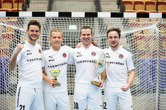Hittarps Mattias Halberg, Jonathan Olsson, Jacob Gudiol och