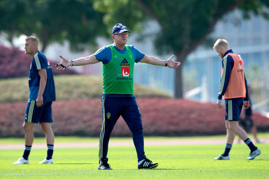 Sweden's head coach Janne Andersson