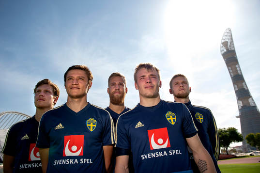 Sweden and Norrköping players Alexander Fransson, Simon