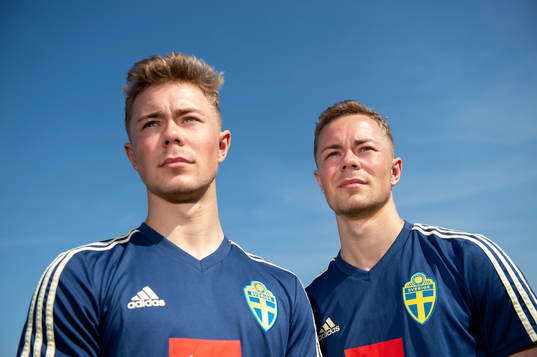 Sweden's Joel Andersson and Adam Andersson