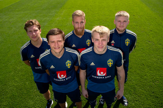Sweden and Norrköping players Alexander Fransson, Simon