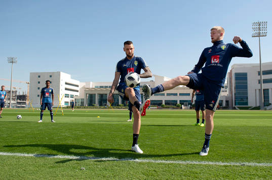 Sweden's Kalle Holmberg and Alexander Milosevic