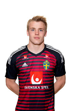 Sweden's goalkeeper Isak Pettersson poses for a portrait