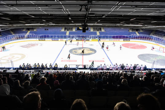Generell interiör vy över Malmö Isstadion