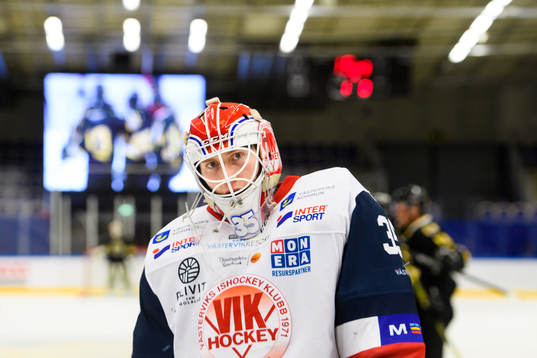 Västerviks målvakt Emil Kruse