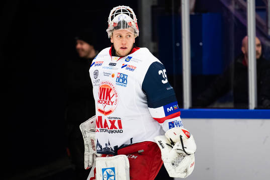 Västerviks målvakt Emil Kruse