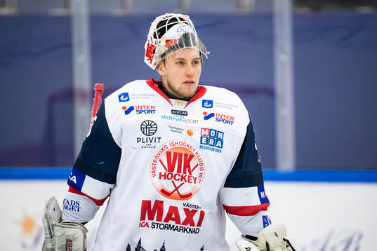 Västerviks målvakt Emil Kruse
