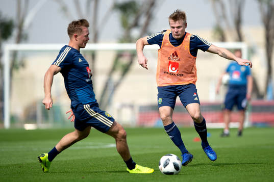 Sweden's Isak Pettersson and Joel Andersson