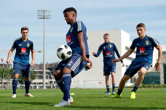 Sweden's Jonathan Levi, Tesfaldet Tekie, Kalle Holmberg and