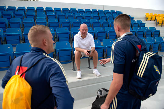 AIK head scout Tobias Ackerman talks with Sweden and AIK