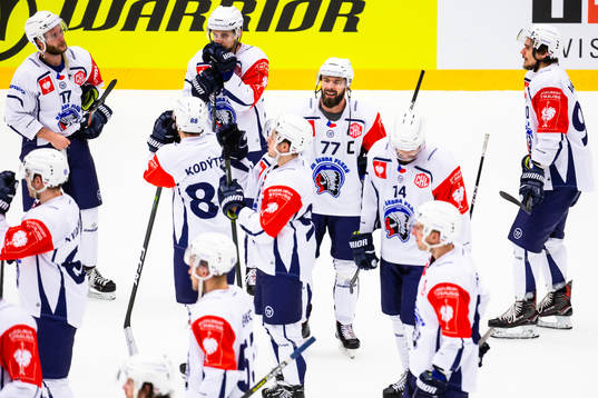 Players of HC Plzens looks dejected
