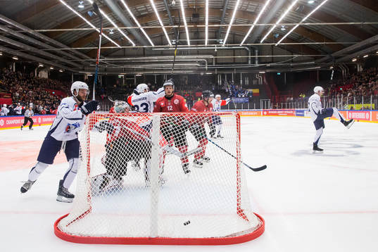 Conor Allen of HC Plzens celebrates