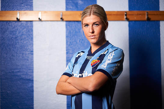 På denna handoutbild från DIF Fotboll ses Djurgårdens