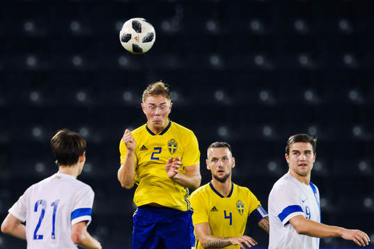 Joel Andersson and Alexander Milosevic of Sweden and Lassi
