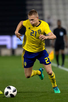 Sweden's Jonathan Augustinsson