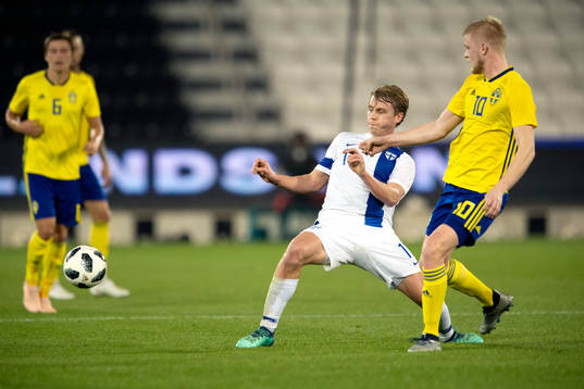 Finland's Rasmus Schüller and Sweden's Kalle Holmberg