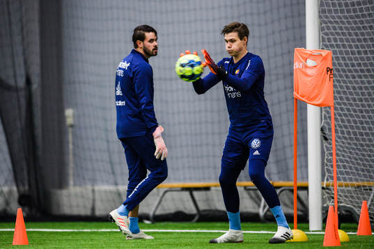 Målvakt Tommi Vaiho och Per Kristian Bråtveit