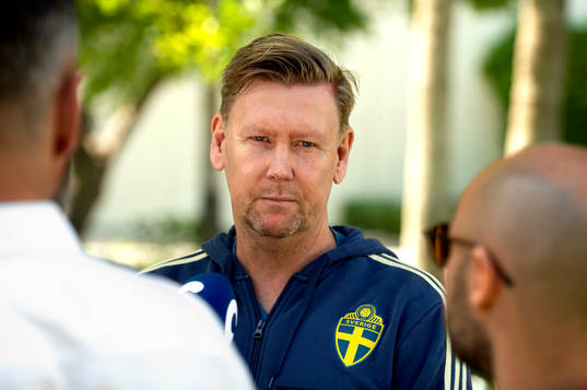 Sweden's assistant coach Peter Wettergren