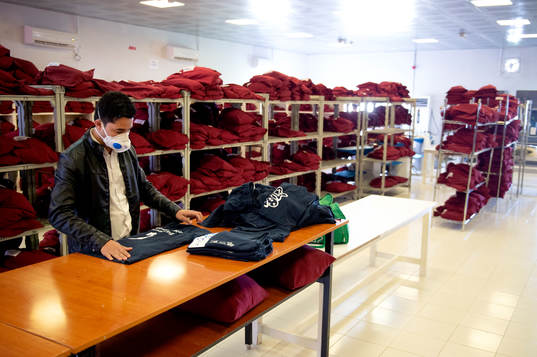 Laundry room in Challenger City, which is a residential