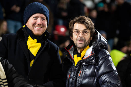 AIK Fotbolls ordförande Eric Ljunggren (v) och Niklas