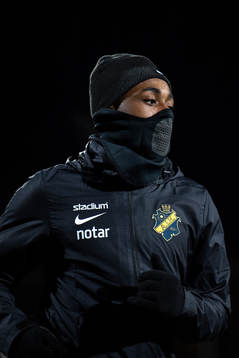 under en träning med AIK
