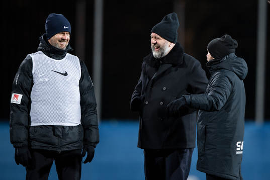 tränare Rikard Norling (v), sportchef Björn Wesström (m)