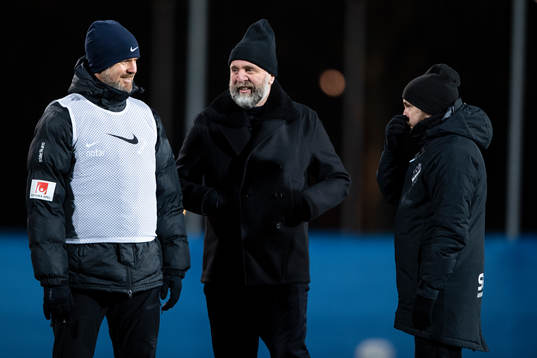 tränare Rikard Norling (v), sportchef Björn Wesström (m)