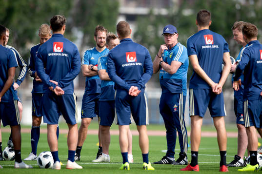 Sweden's head coach Janne Andersson