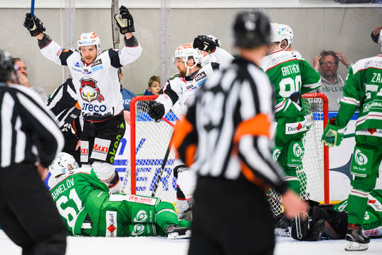 Malmö Redhawks Frederik Storm jublar