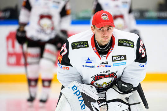 Malmö Redhawks målvakt David Elmgren