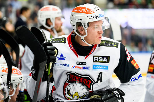 Malmö Redhawks Emil Sylvegård deppar