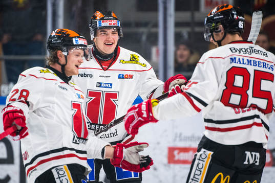 Örebros Linus Arnesson, Glenn Gustafsson och Kalle Olsson