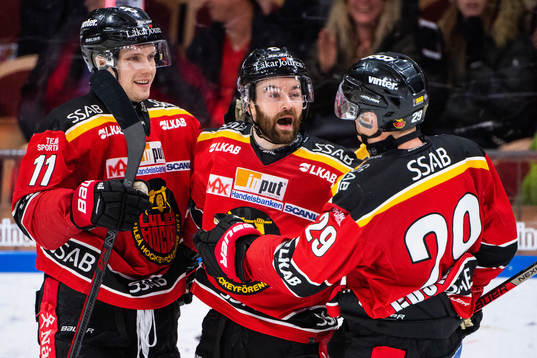 Luleås Petter Emanuelsson, Jack Connolly och Erik