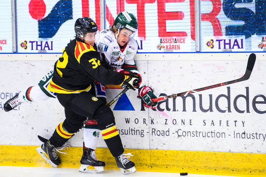 Brynäs Adam Deutsch och Frölunda Samuel Fagemo