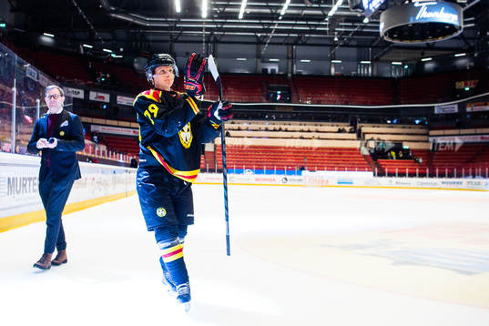 Brynäs Daniel Mannberg jublar