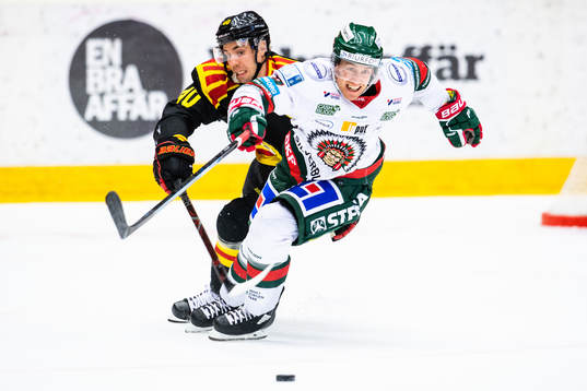 Brynäs Jesper Jensen och Frölunda Chay Genoway