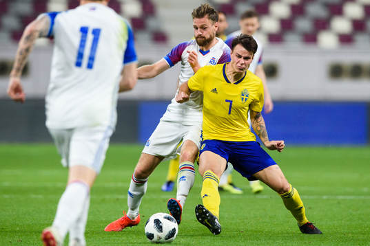 Arnor Smarason. of Iceland  and Melker Hallberg of Sweden