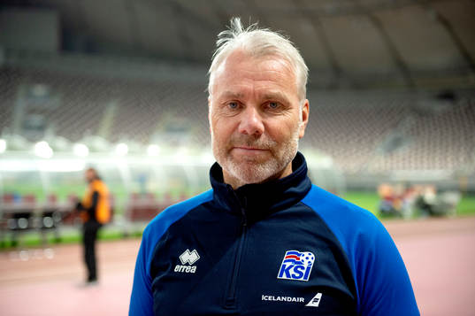 Iceland's goalkeeper coach Lasse Eriksson