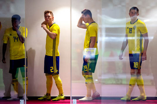 Sweden's Tesfaldet Tekie, Joel Andersson, Jonathan Levi and