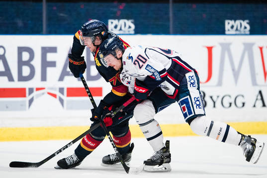 Djurgårdens Marcus Davidsson och Linköpings Nick Sörensen