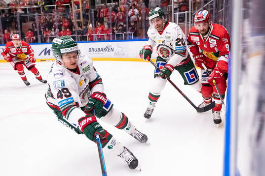 Frölundas Rhett Rakshani och Moras Andrew Rowe och