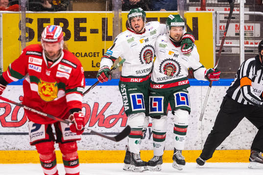 Frölunda Mats Rosseli Olsen jublar
