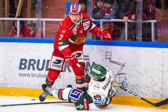 Moras Erlend Lesund och Frölunda Rhett Rakshani