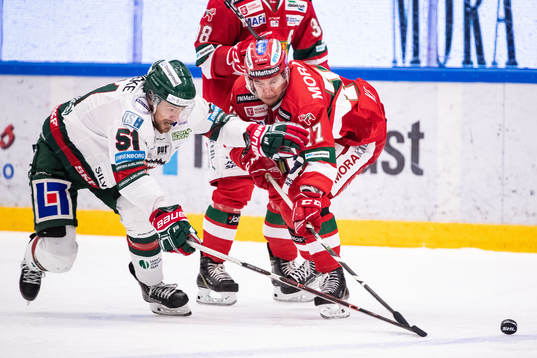 Frölundas Mats Rosseli Olsen och Moras Michael Keränen