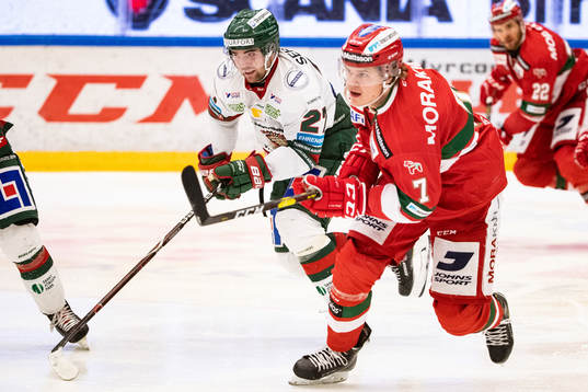 Moras Erlend Lesund och Frölundas Ponthus Westerholm