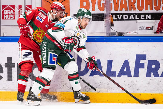 Moras Mathias Bromé och Frölundas Mats Rosseli Olsen