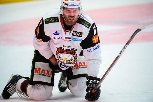 Malmö Redhawks Stefan Warg har ont