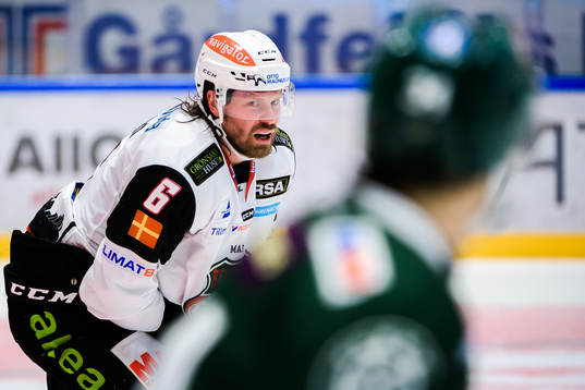 Malmö Redhawks Stefan Warg har ont