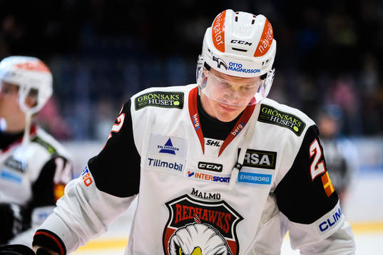 Malmö Redhawks Lars Bryggman deppar