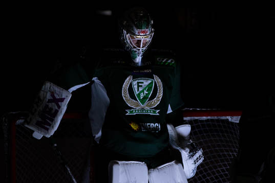 Färjestads målvakt Adam Werner